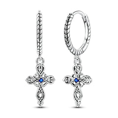 925 Sterling Silver Earrings Rings Necklaces Bracelets For Woman Cross Christianity Drop Earring Fit Charms DIY Fine Jewelry