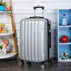 Fashionable  Ladies Luggage Suitcase with Mother-Child Design Universal Wheels Travel Bag 2024 Spring New Style ABS Mate...