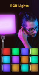 10inch RGB LED Photo Studio Light Remote Control For Game Live Video Lighting Camera PortaVideo Recording Photography Panel Lamp