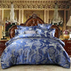 Luxury Satin Jacquard Single Double Duvet Cover Set High End European Wedding King Size Bedding Set Queen Size Quilt Cover Set - 5 / US Twin size 3 pcs