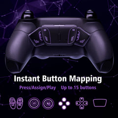 eXtremeRate Programable RISE4 V3 Remap Kit for ps5 Controller BDM-030/040/050, Upgrade Board & Redesigned Back Shell & Buttons