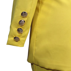 Women’s Solid Color Casual 2-Piece Wide-Leg Pants Set