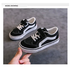 Children's Canvas Shoes Boys Board Shoes New Net Red Low Gang Middle and Large Children Baby Girls Board Shoes Parent-Child Shoe
