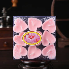 Heart-shaped candle romantic Valentine's Day tea wax proposal pendulum small candle prop art scented candle