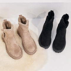 Women Snow Shoes Winter Warm Girl Boots for Woman Thickened Female Shoes Lady Middle Fur Boots NX014 botas de inverno feminina