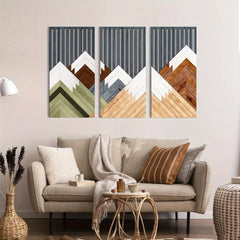 3pcs Boho style Hollow Wood Retro Rustic Leaf Pattern Wall Hanging Art Living Room Bedroom Wall Hanging Home Decoration