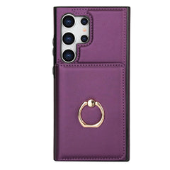Wallet Case with Card Holder, 360° Rotation Ring Kickstand Magnetic Clasp for Samsung Galaxy S25 S24/S23/S22/S21 Ultra/Note 20