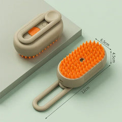 3-in-1 Steam Pet Brush – Spray Massage Grooming Comb Pet Shop
