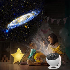 Star Projector,13 in 1 Planetarium Galaxy Projecto,360°Rotation,Mute Design,HD Image&Timing for Bedroom,Birthday,Christmas Decor