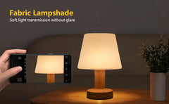 LED Table Lamp Touch Sensor Rechargeable Desktop Night Light Wireless Reading Lamp For Restaurant Hotel Bar Bedroom Decor Light
