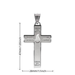 Stainless Steel Pendant of Holy Cross of Pardon and the Cross of the Sons and Daughters Marie Julie Jahenny Cross of Forgiveness