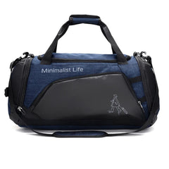 Waterproof Nylon Gym Bag – Dry & Wet Separation Sports Travel