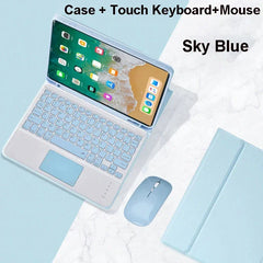 For iPad 5th Gen 2017 6th Gen 2018 9.7 Inch Case, Bluetooth keyboard case for iPad Air 1 Air 2 Pro 9.7 Inch keyboard Cover Funda
