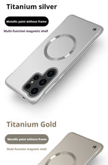 Thin Frameless Ultra Thin Magnetic Phone Case for Samsung Galaxy S25 Ultra S25 S24 S23 S22 Plus PC Hard Protective Cooling Cover