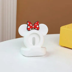 Mickey Mouse Charger Stand Minnie Desktop Holder for Apple Watch 9 8 7 6 5 4 iWatch 3 2 1 SE Cartoon Silicone Charging Base