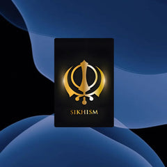 Sikh Khanda Sikhism Stickers For Debit Bank Credit Cards Metro Bus Pass Sticker Decoration Cover 4PCS Card Skin