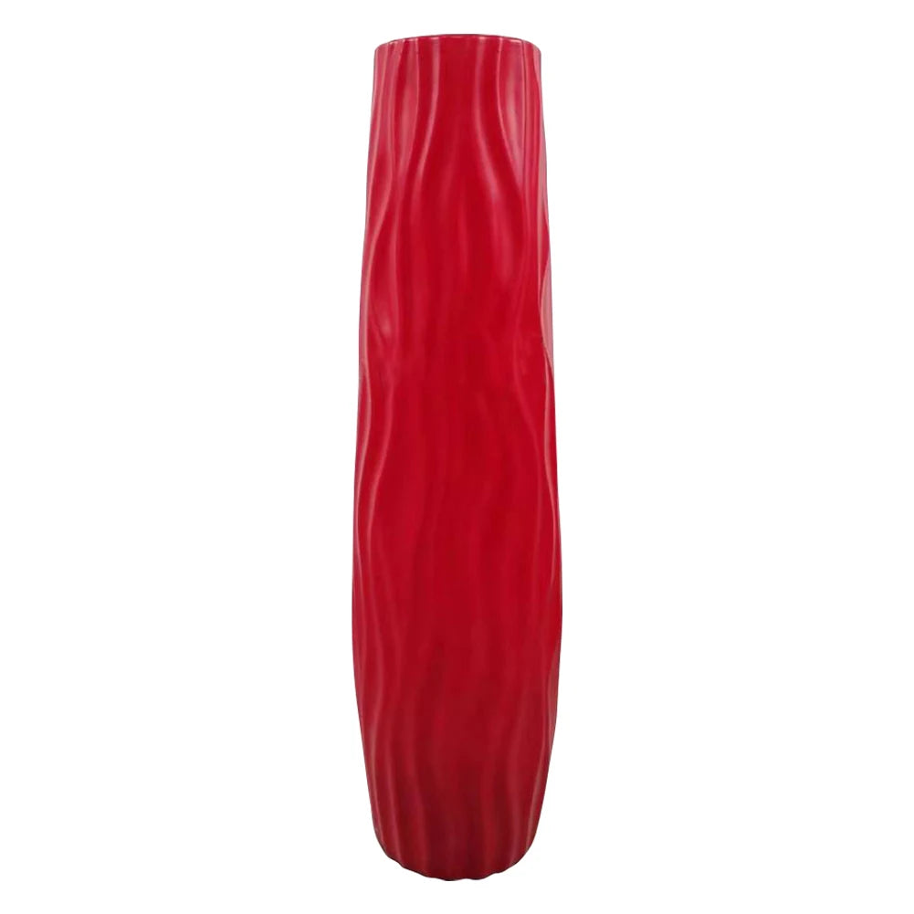 Decorative Vase Textured Floor Standing Vase Modern Tall Vase for Home Living Room
