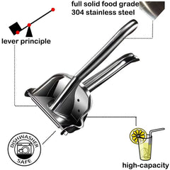 Portable Lemon Squeezer Stainless Steel Manual Citrus Juicer Fresh Orange Juice Extractor Hand Free Citrus Squeezer Kitchen Tool