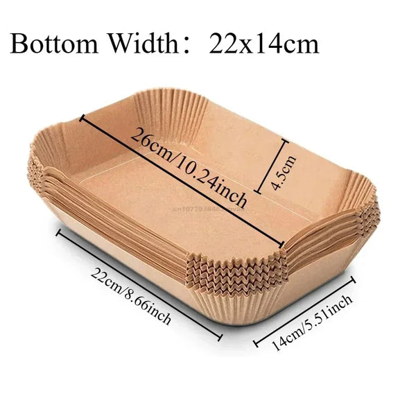 Air Fryer Paper Oven Paper Disposable Send Brush Non-Stick Airfryer Baking Papers Liners Parchment Paper for Baking Microwave