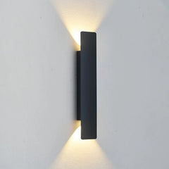 Outdoor Waterproof Wall Lamps Strip Aluminum Wall Lights 18W LED Black Wall Lamp Bedroom Exterior Outdoor Lighting Fixtures
