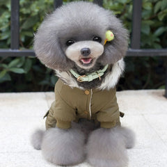 Winter Pet Dog Jumpsuit Warm Dog Clothes for Small Dogs Chihuahua Jacket Costumes Shih Tzu Coat Outfits