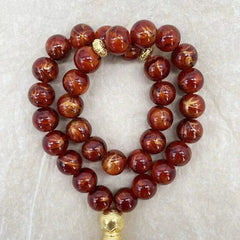 10mm 33PCS Glass Tasbih Islamic Prayer Beads Bracelet for Women