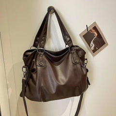 High Quality PU Shoulder Bag for Women – Contrast Zipper Style