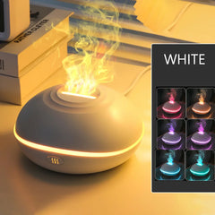 7 colores Fire Flame Wood grain aromatherapy machine humidifier Aroma Diffuser Air Ultrasonic Mist Maker Fogger Aroma Home Decor