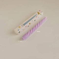 Ins Style Thin Spiral Long Rod Candle Scented Candle Aromatherapy Soy Wax Candles Wedding Birthday Candle Party Home Decoration