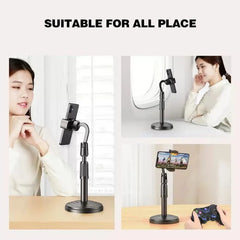 360° Rotatable Weighted Anti -Slip Base Desktop Desk Lazy Foldable Adjustable Flexible Arm Universal Holder For iPhone Samsung