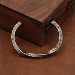 Fashion Vintage Mobius Bracelet for Men Women Stainless Steel Viking Rune Twist Cuff Bangles Jewelry Gifts Wholesale Adjustable