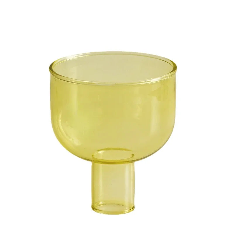 Candle Holder for Pillar Candles Stand Home Decor Colorful Glass Decorative Bottle Jar Storage Bowl