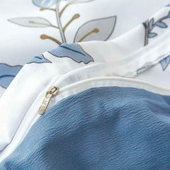 1PC Floral Washed Cotton Duvet Cover - Single/Queen/King Size Housse De Couette 이불커버 Funda Nórdica (No Pillowcase)