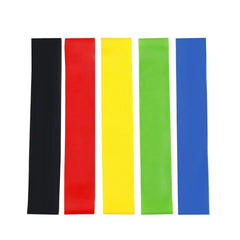 Various Color Yoga Sport Resistance Bands gym equipment TPE Home Fitness Elastic Bands Pilates strength training   workout