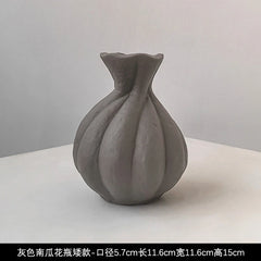 Livetai Wabi-Sabi Handmade Ceramic Vase, Organic Artistic Flower Pot for Living Room, Study & TV Console, Modern Boho Decor