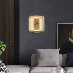 Nordic LED Wall Clock Lamp – Modern Decor Wall Light