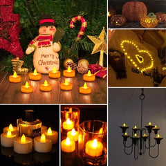 24Pcs LED Candles Flameless Candle Battery Operated, 200+Hours Fake Electric LED Candles Tea Lights