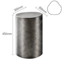 italian design antique graphite steel coffee table silver gold metal side table for Living Room Furniture
