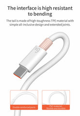 6A 66W Super Fast EU Wall Charger For Huawei Mate 40 50 60 P50 Nova 8 9 10 Honor 90 100 X7 X8 X9 Magic Type C Charging USB Cable