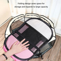 Foldable cats, dog kennels, cats, dogs, delivery rooms, pets, octagonal cages, breathable fences, tents, claw-resistant Pet Shop