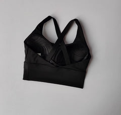 Shockproof High-Intensity Exercise Fitness Bra All-In-One Cup Running Gathered Yoga Beauty Back Breathable Sports Bra for Women