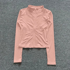 Women Sport Jacket Long Sleeve Shirt Workout Coat