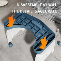 1Pc Toilet Stool for Bathroom, Comfort Toilet Stool for Adult Kids Pregnant Women, Squatting Aid Footstool, Anti Slip Thickening
