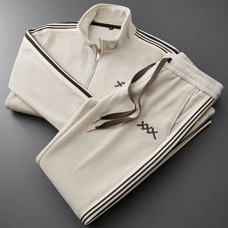 Men & Women Winter Slim Embroidered Tracksuit Set – Men & Women Casual Sportswear