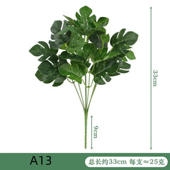 Fake Plant Home Living Room Decor Simulation Green Eucalyptus Leaves Jungle Arrangement Flower Arrangement Accessories