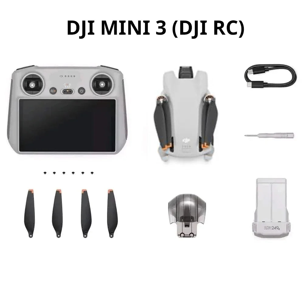 DJI Mini 3 Drone Beginner-Friendly Under 249 g Extended Battery Life 4K HDR Video True Vertical Shooting Original in Stock