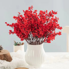 Artificial Flower Silk Gypsophila Peach Home Arch Table Outdoor Garden Wedding Bridal Bouquet Festival DIY Gift Decoration Props Home Decor, Plants & flowers