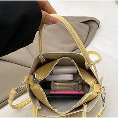 Fashion Leather Tote Bag – Versatile Casual Commuter Bag
