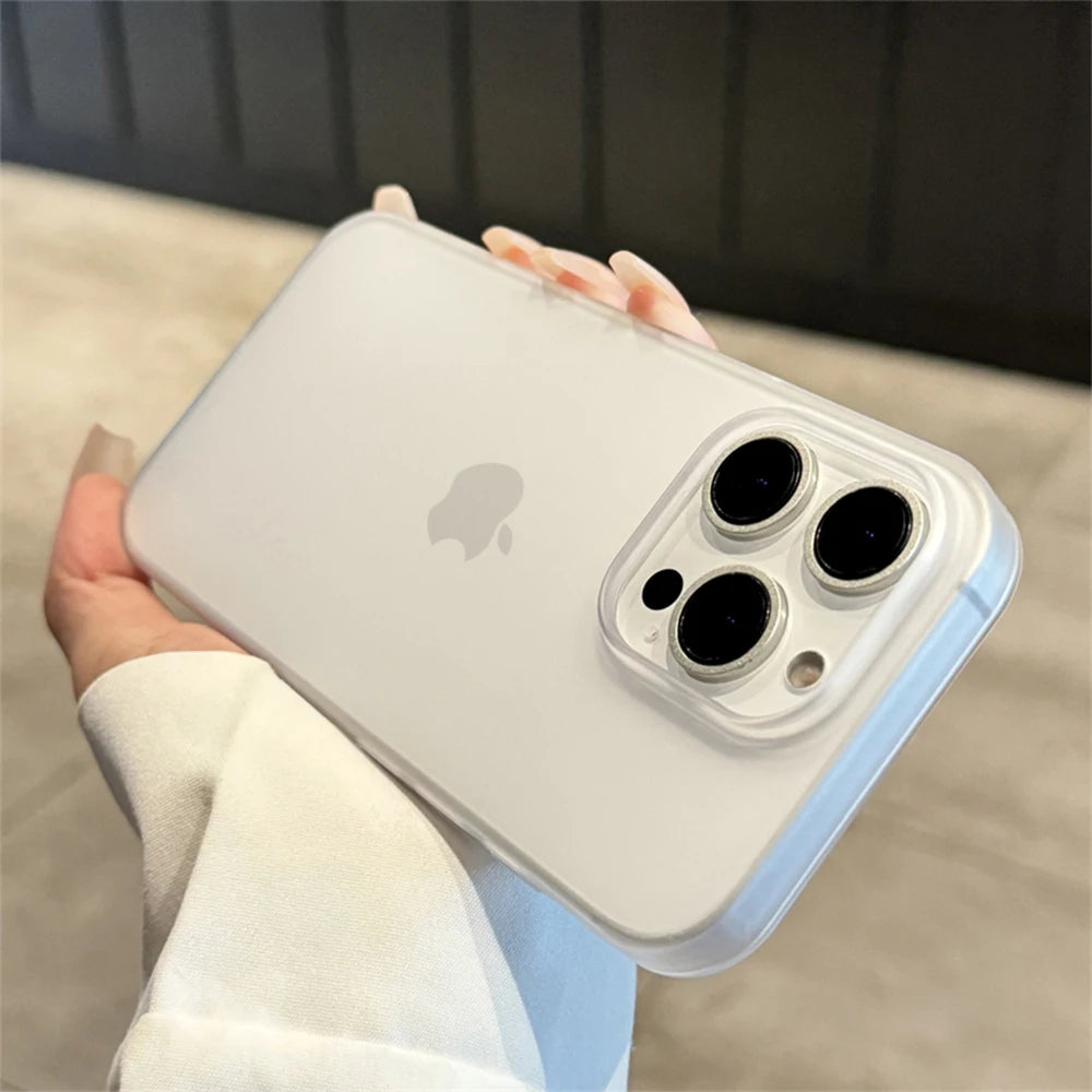 Soft Matte Candy Transparent Phone Case For iPhone 17 16 15 14 Pro Max Plus 13 12 11 XR Shockproof Silicone Bumper Cover