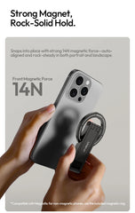 Ulanzi MA60 Foldable Magnetic Phone Tripod 0.8cm Ultra-Slim Dual-Sided Magnet Phone Tripod for Desktop Stand Livestreaming Vlog